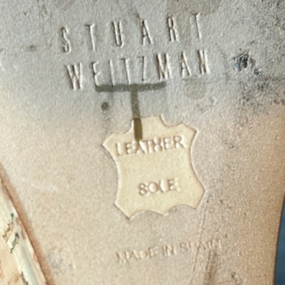 Stuart Weitzman size 8 Suede Leather Wedges with cork bottoms - Picture 6 of 7